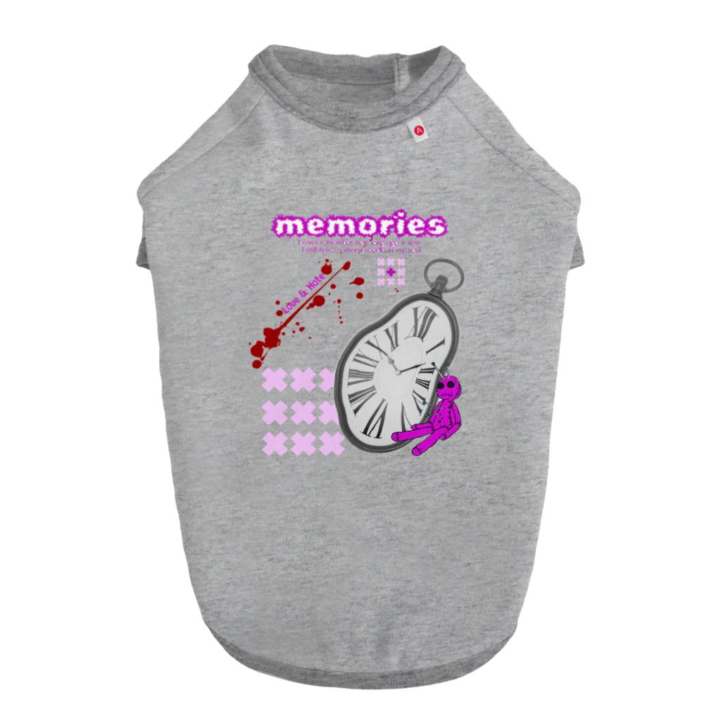 ㌍のるつぼのmemories ドッグTシャツ