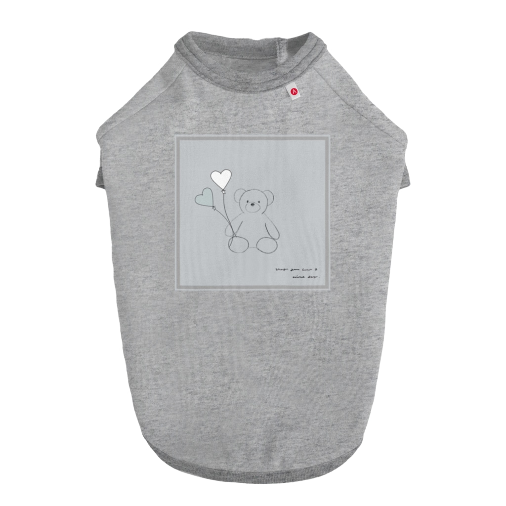 rilybiiの🧸 Bear and heart balloon.  Dog T-shirt