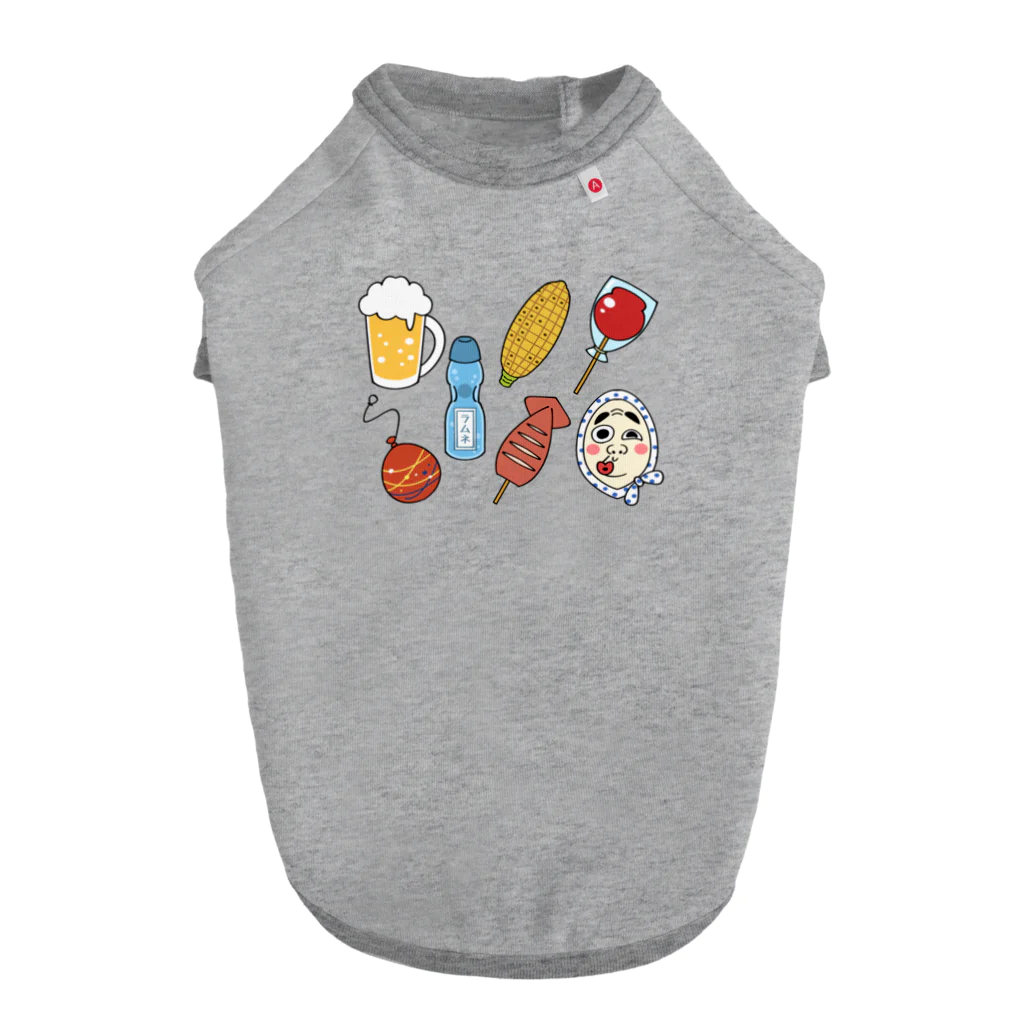 ゆちのへやの夏祭り・縁日セットイラスト Dog T-shirt