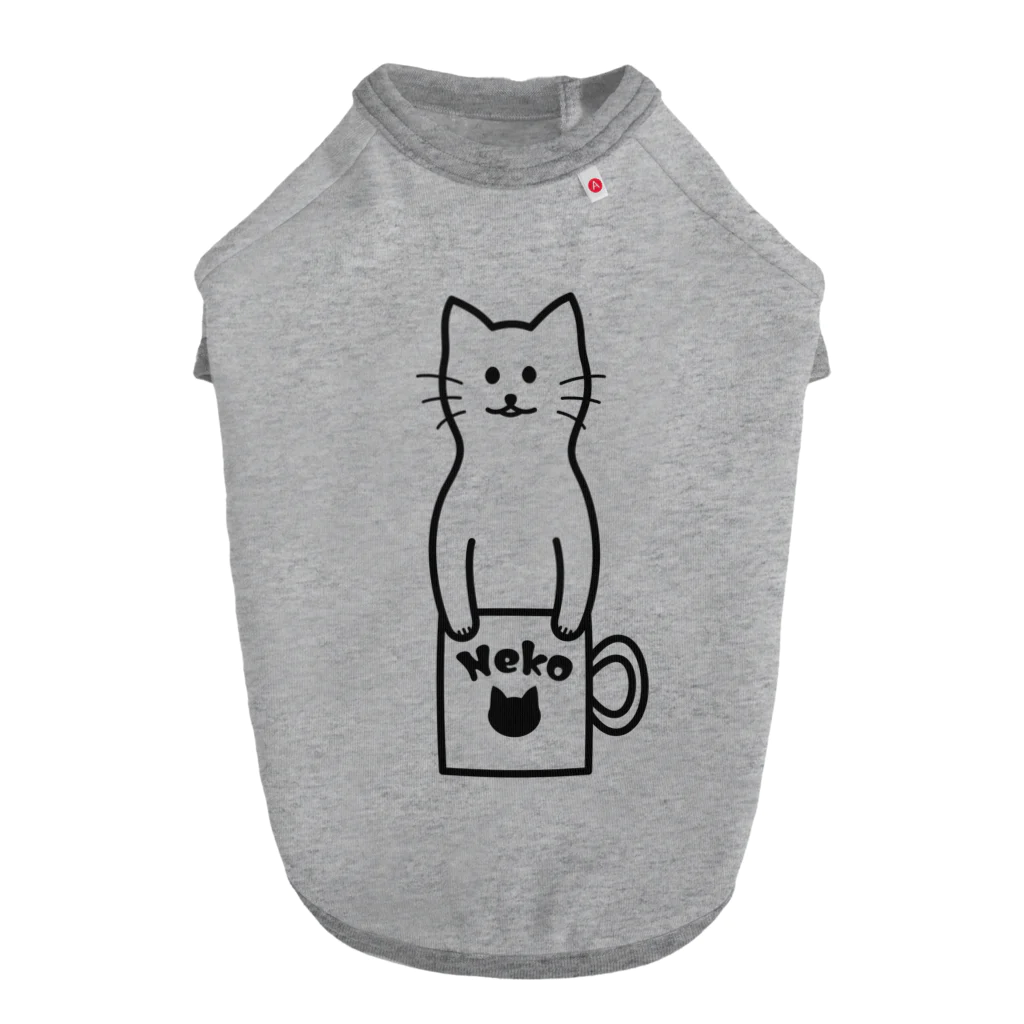 TGTの【猫コップ】 ドッグTシャツ