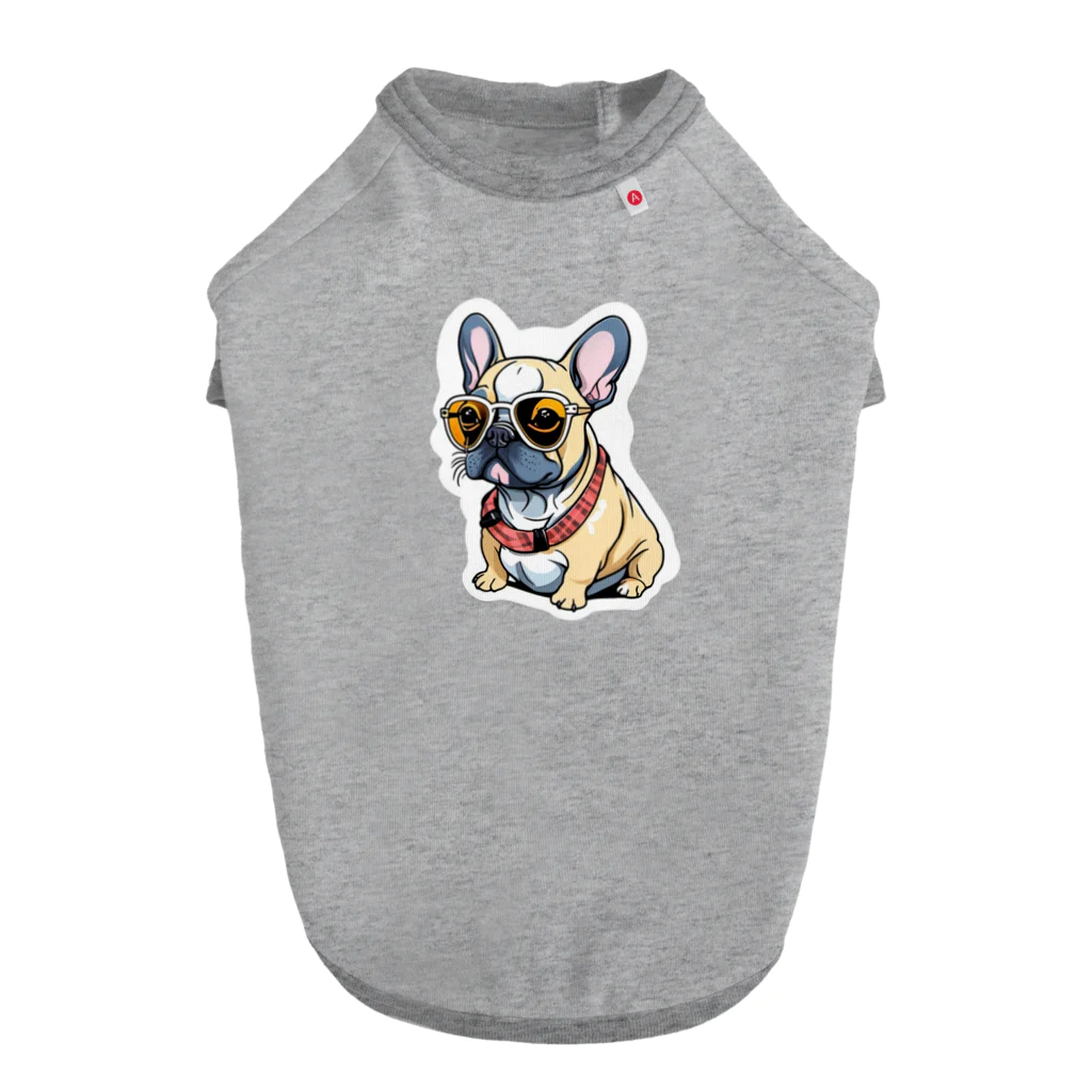 ern607のグラサンフレンチブルちゃん Dog T-shirt