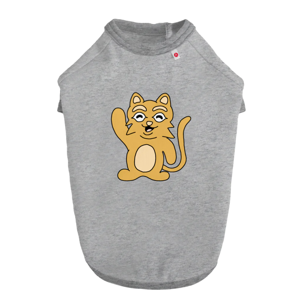 須田ふくろうの素直な猫のスナネコ ドッグTシャツ