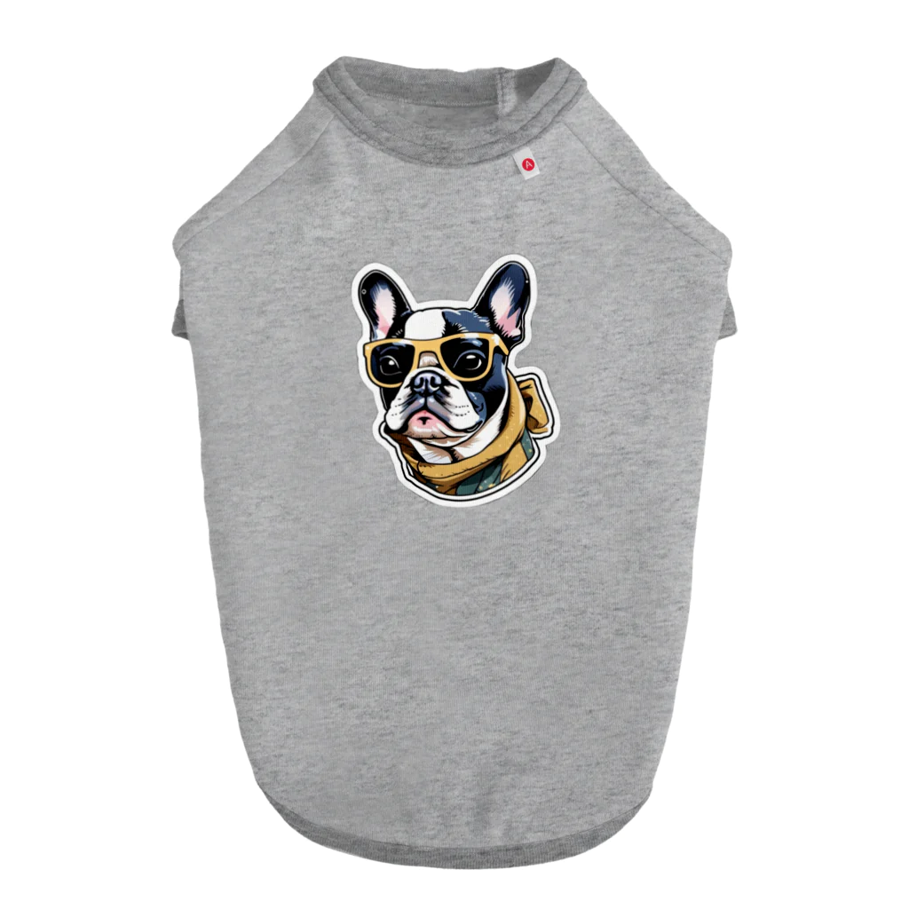 ern607のボストンテリアのクロちゃん Dog T-shirt