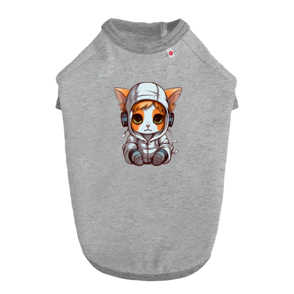 Vasetti_pressのパーカーを着ているネコちゃん Dog T-shirt