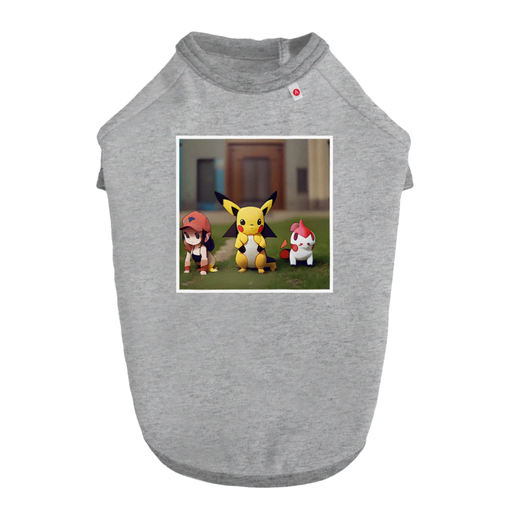 太陽のピカチュウの仲間たち Dog T-shirt