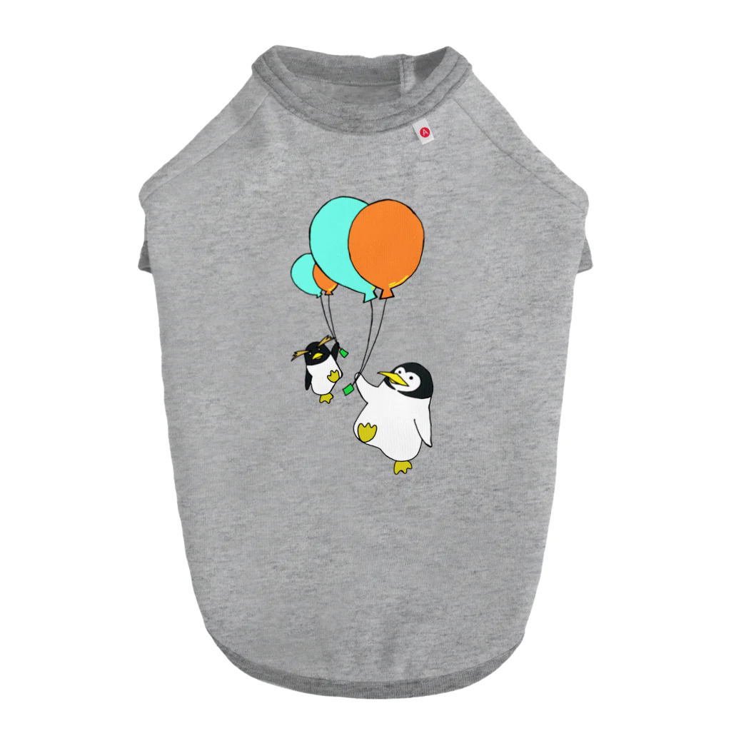☆MATSU☆の空とぶペンギン ドッグTシャツ