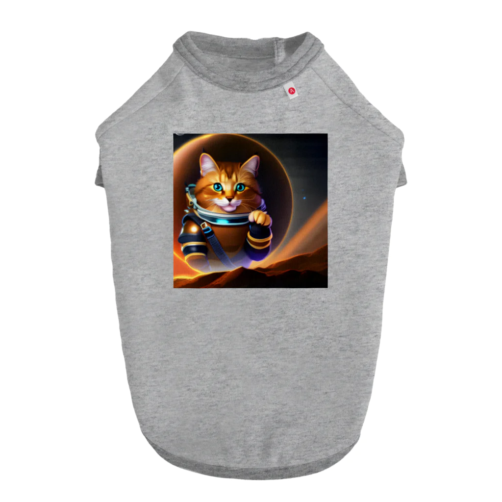 Mzaki_70のspace cat ドッグTシャツ