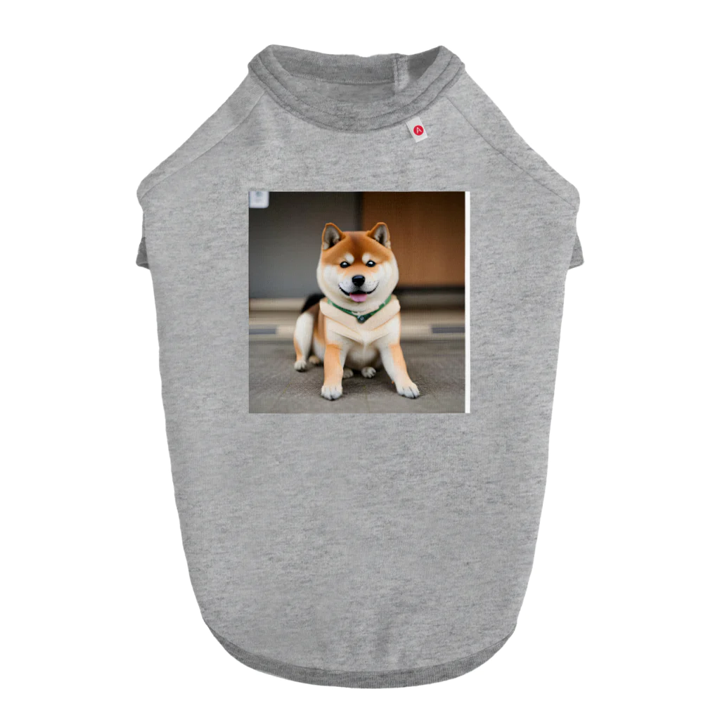 真希ショップのにっこりな柴犬くんのグッズ ドッグTシャツ