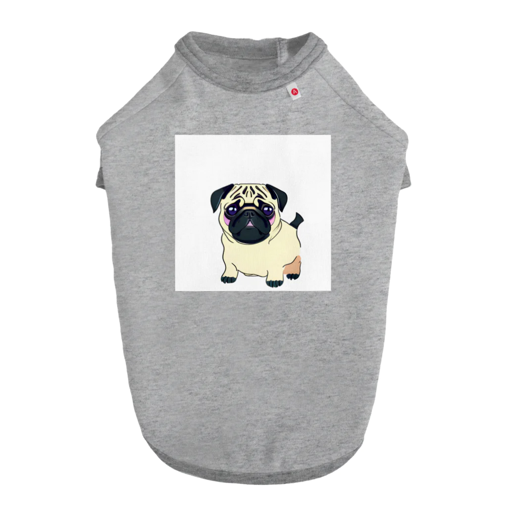 大崎　徹のパグ Dog T-shirt