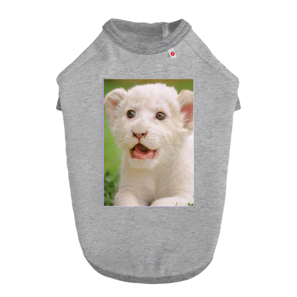 まっしろなのやんちゃなホワイトライオン Dog T-shirt