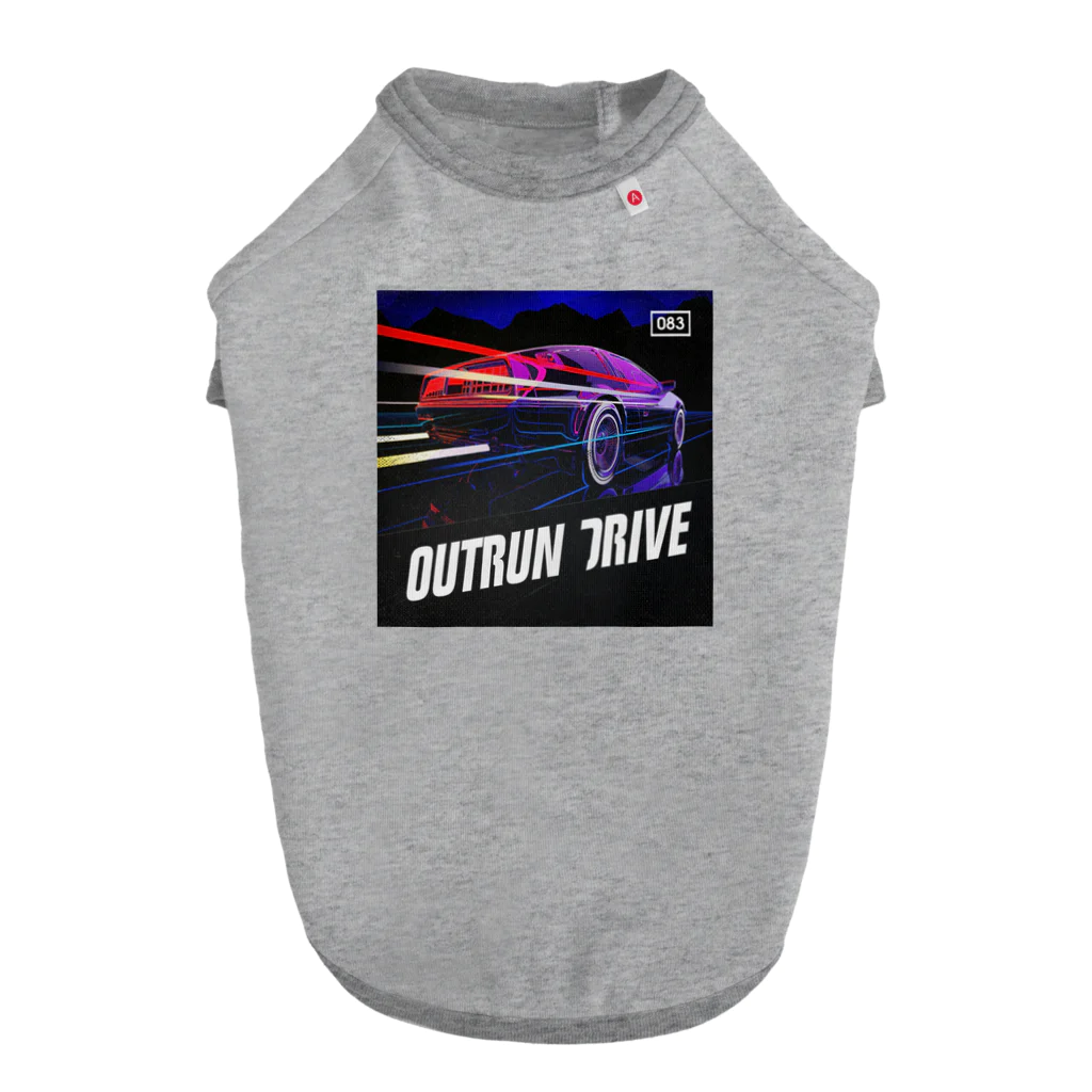 Smooth2000のOUTRUN DRIVE Dog T-shirt