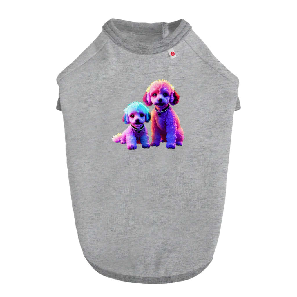 MaKenEekaRaのネオントイプードル Dog T-shirt