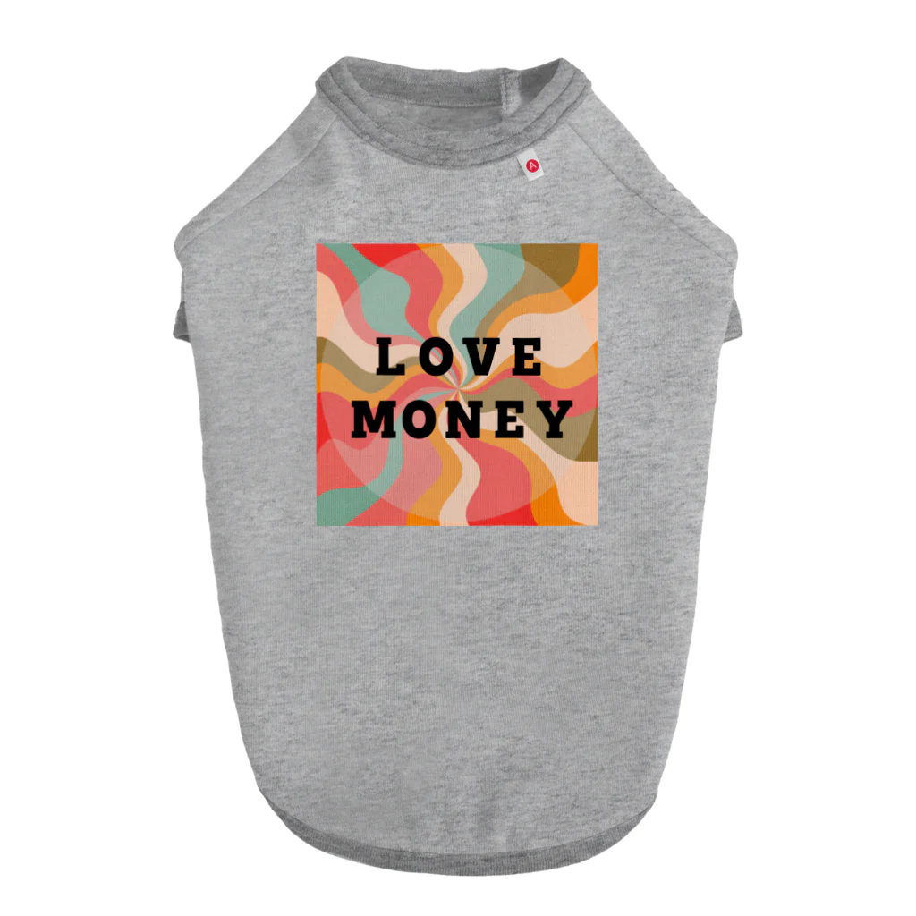 ＴＡＫＡＹＯＫＡＴＴＡのLOVE  MONEY    赤 Dog T-shirt