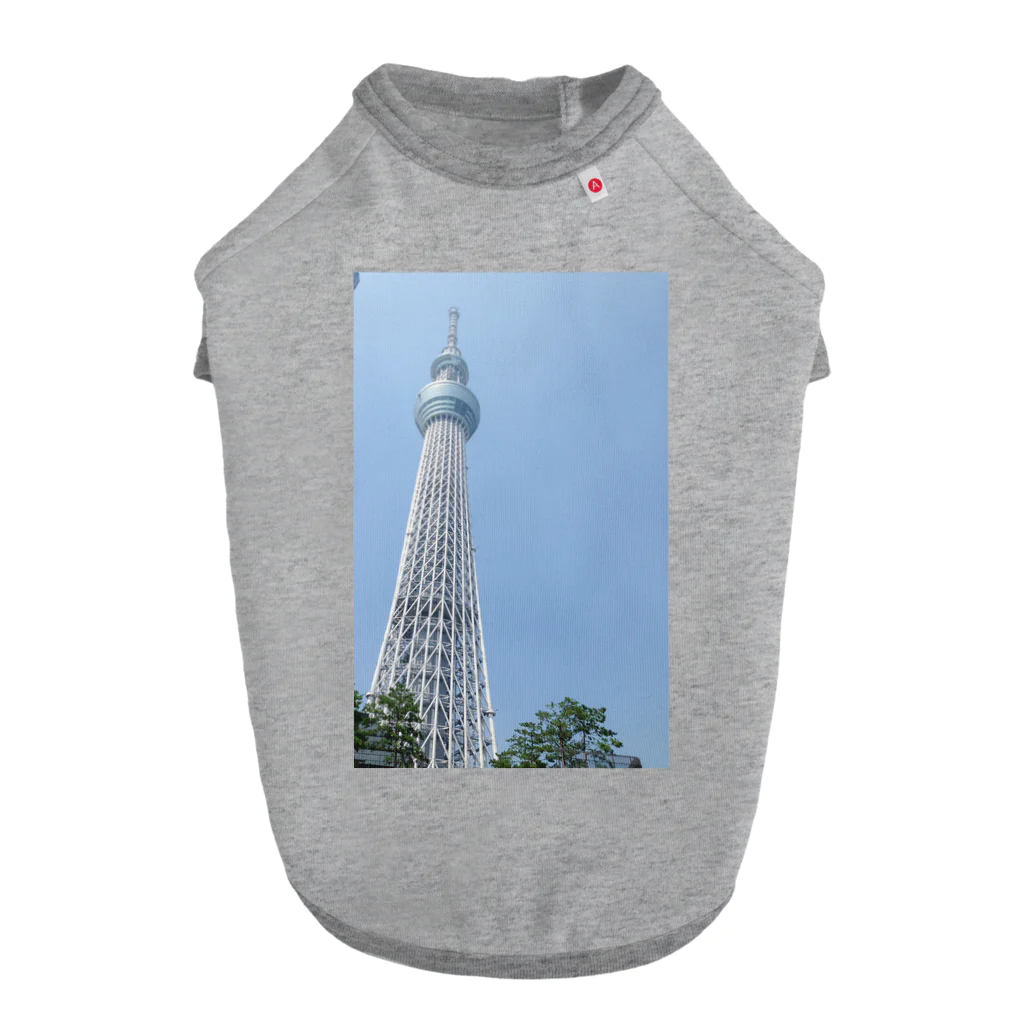 kyurakkoのTOKYO SKYTREE Dog T-shirt