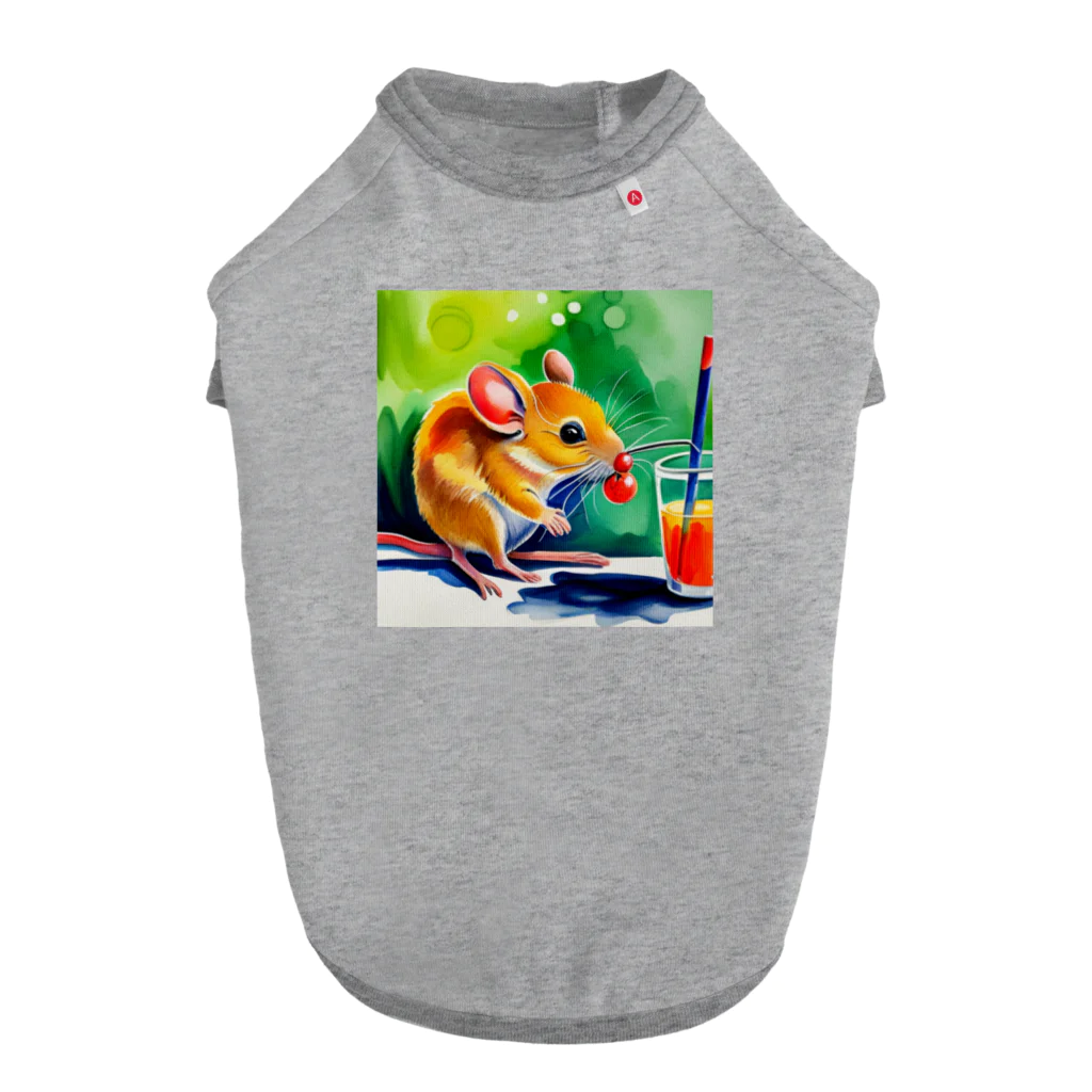 juice-seezのこっそり実を食べるスナネズミちゃん Dog T-shirt