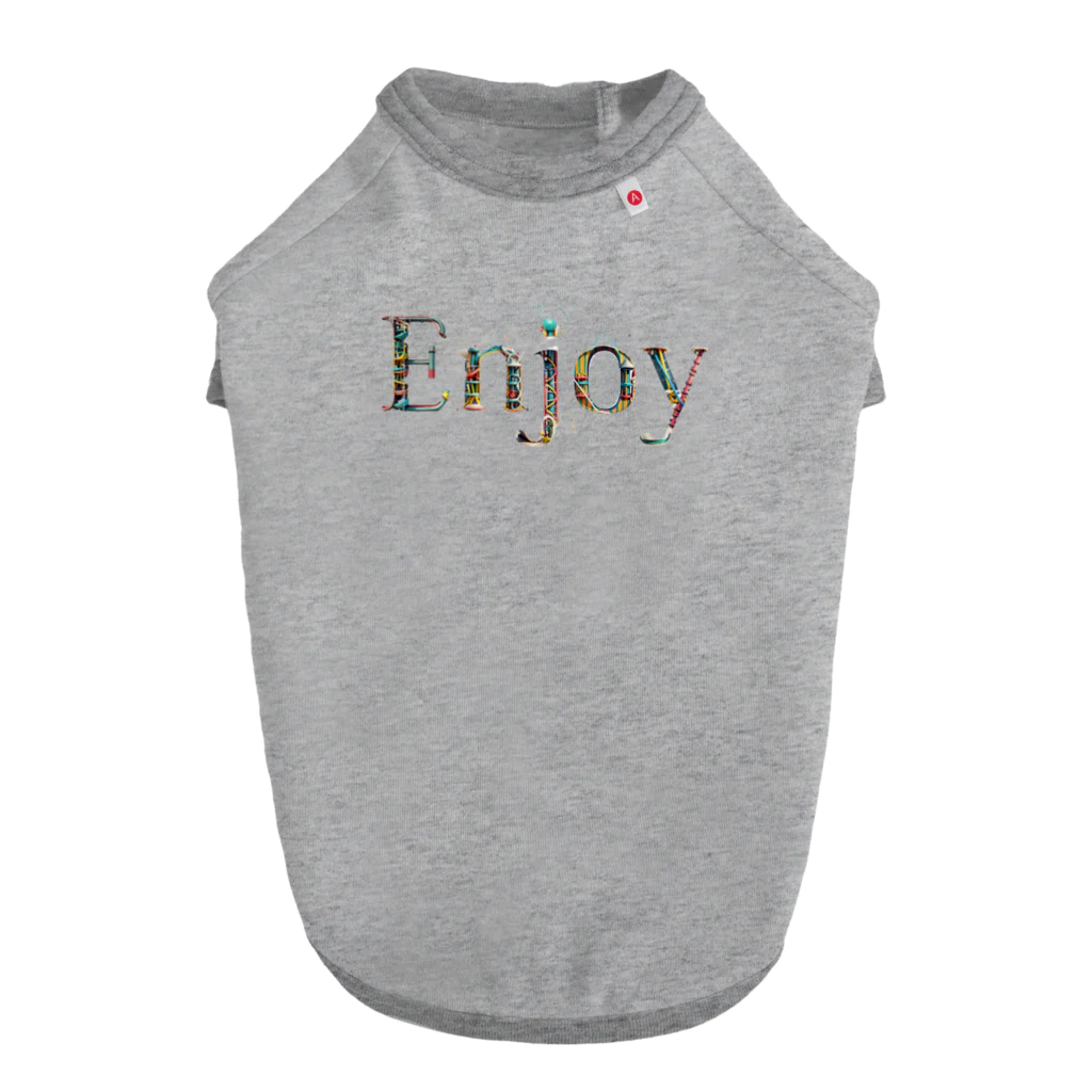 Dondon_designのEnjoy！ Dog T-shirt