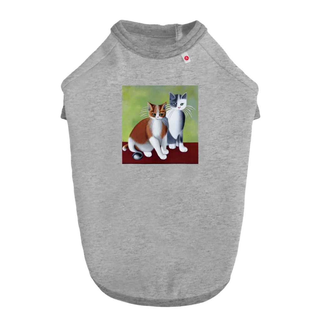 まさのお店の二匹の猫 Dog T-shirt