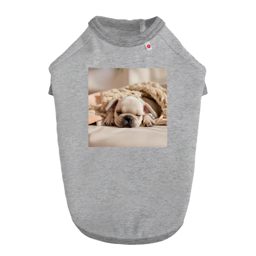 chapio8396のかわいいフレンチブルドックの寝顔 Dog T-shirt