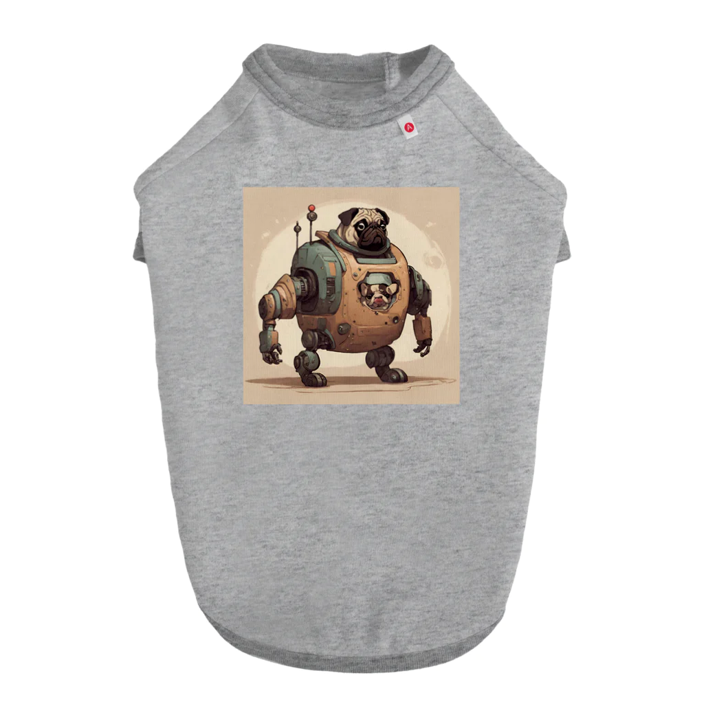 PUGおやじのロボパグ出動 Dog T-shirt