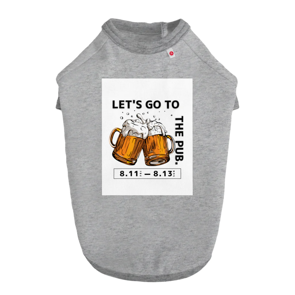 T3 styleのビールを飲もう！ Dog T-shirt