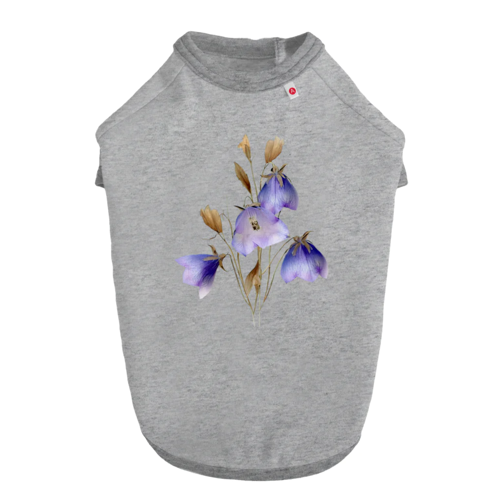 Atelier Petrichor Forestのキキョウ Chinese bellflower ドッグTシャツ