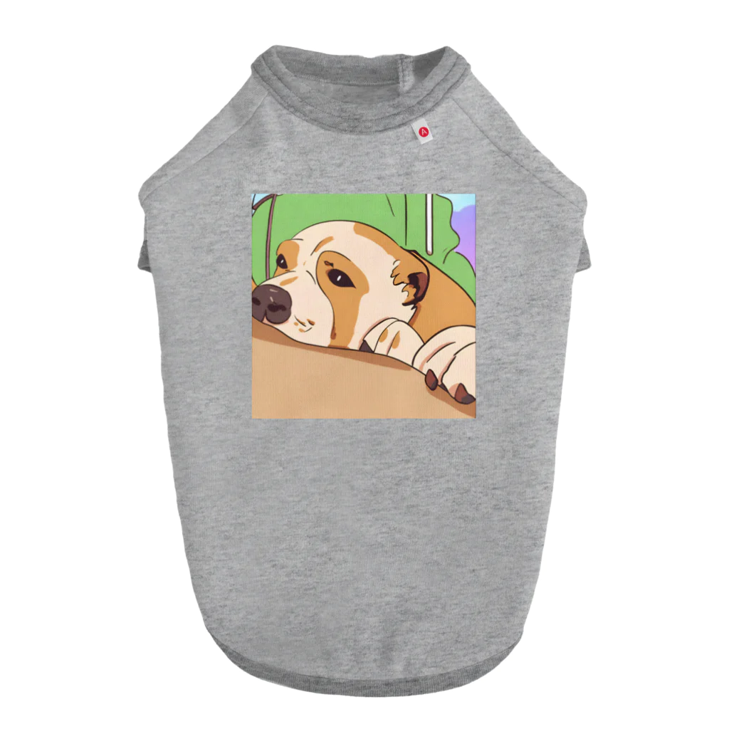 やる気のない犬のやる気のない犬 ドッグTシャツ