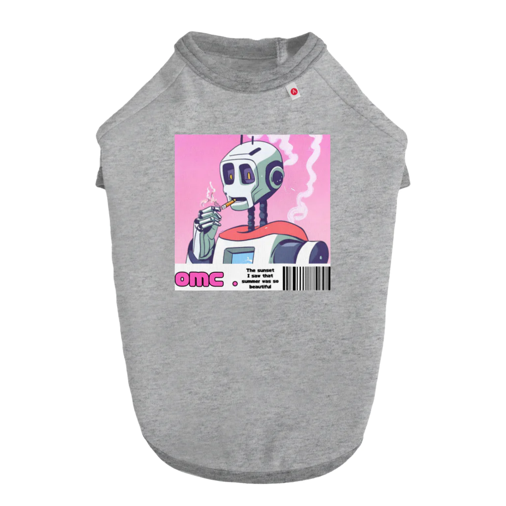 おもちショップの一服ロボットさん Dog T-shirt