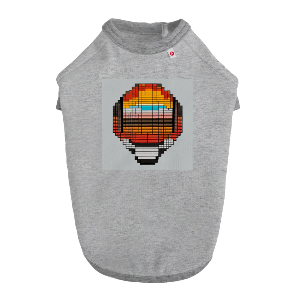 nomad4491のドット絵の法螺貝 ドッグTシャツ