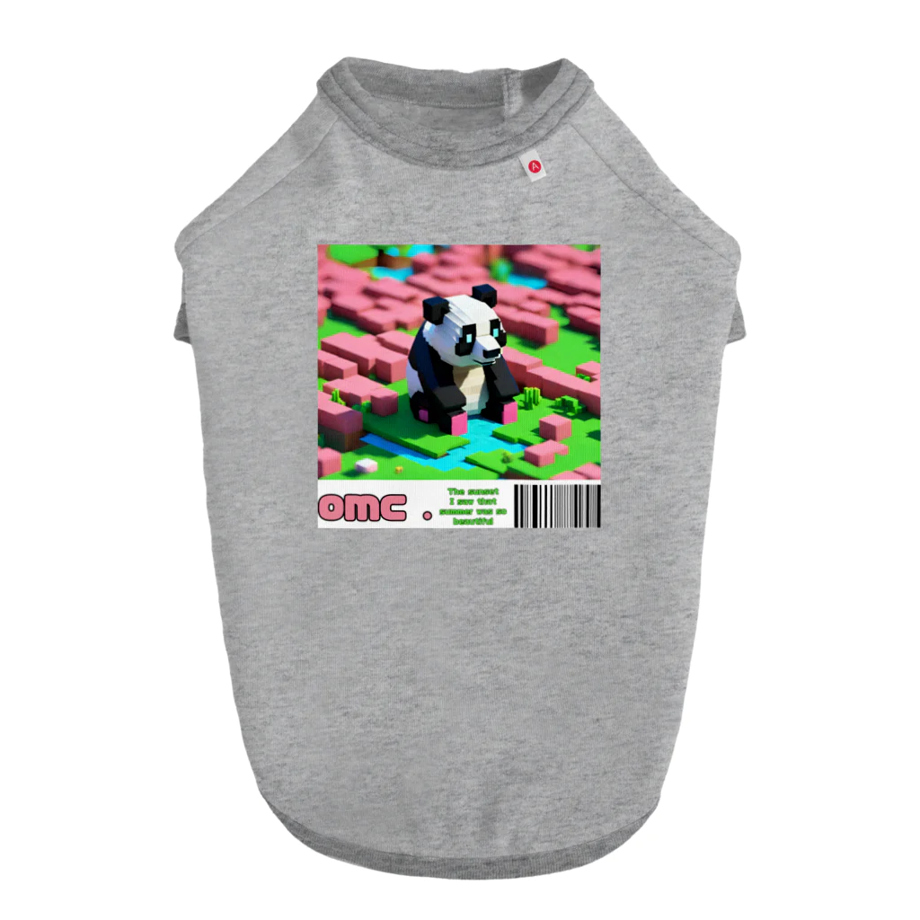 おもちショップの３Dパンダさん Dog T-shirt