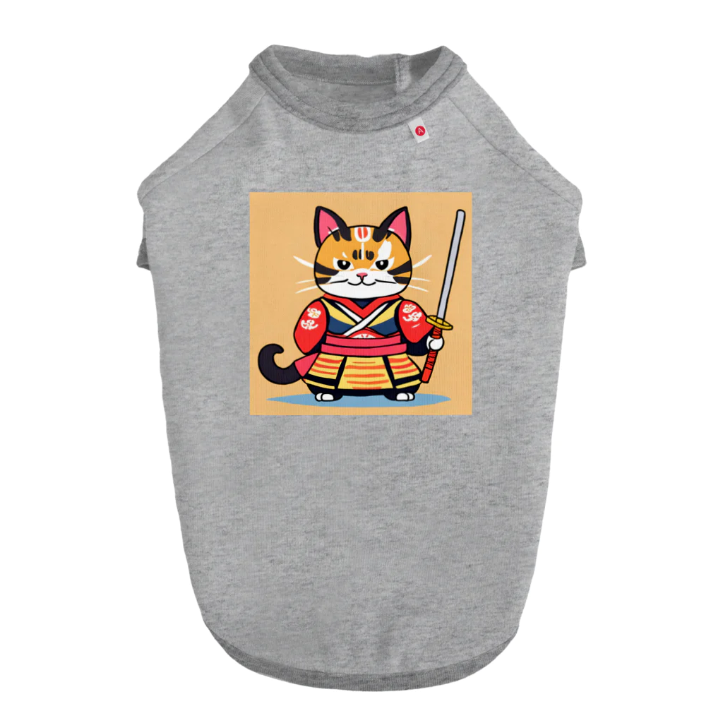 KATSUMINAの戦国武将猫 ドッグTシャツ