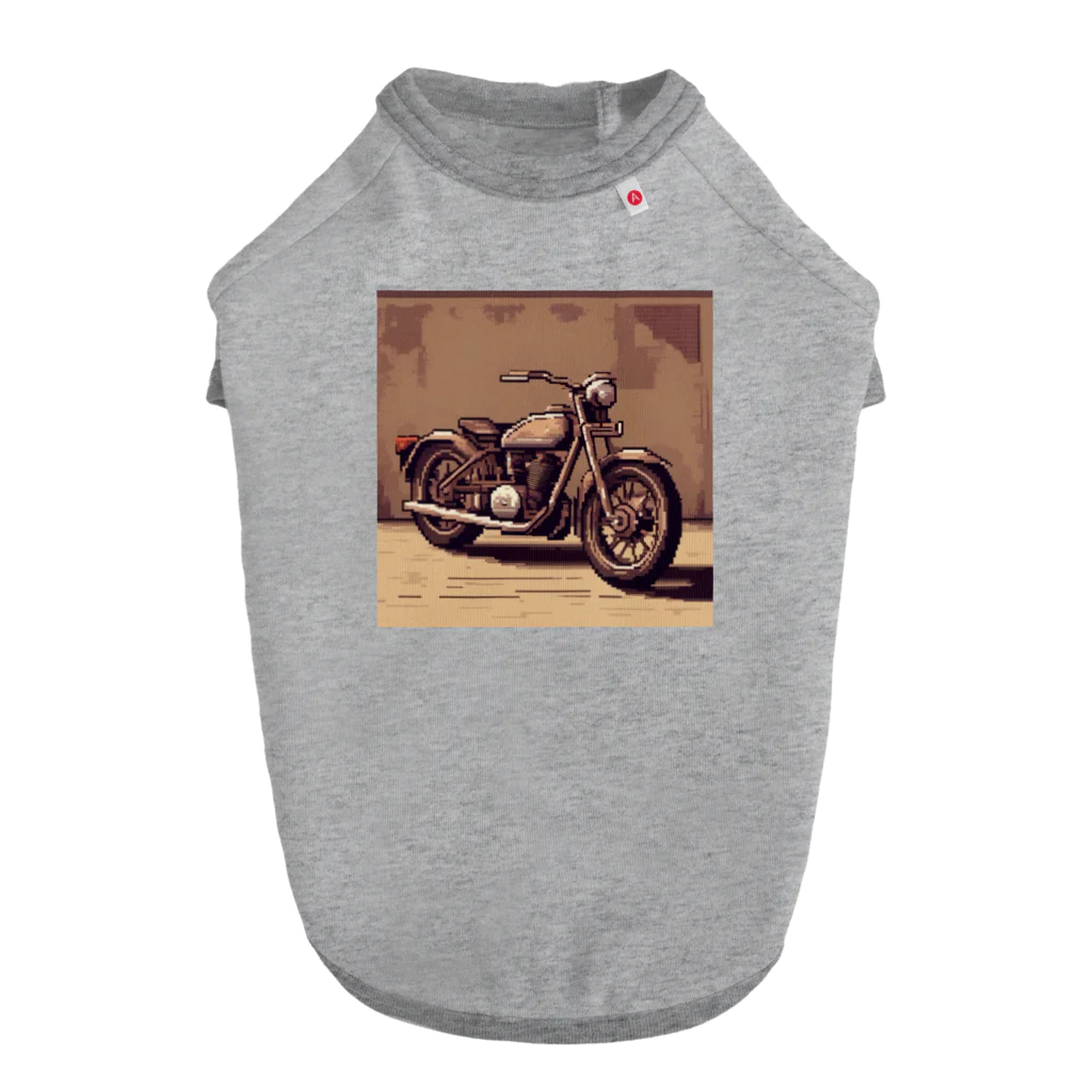 毎日がにゃんとも幸せ マサッチShopのレトロバイクドット Dog T-shirt