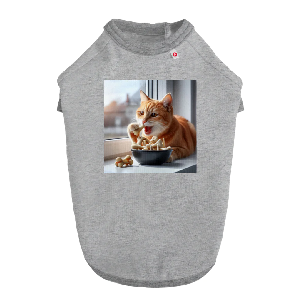 Shiba_IncのBones & Cats（骨 & 猫） Dog T-shirt