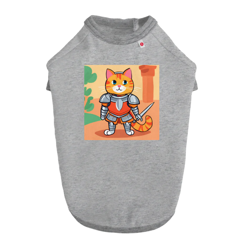 人生Storeの勇者猫 ドッグTシャツ