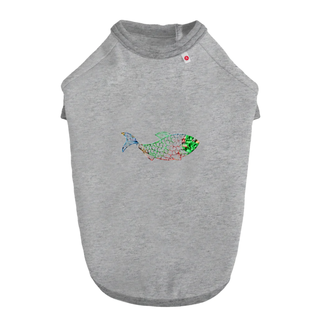 mumusの魚　water drop Dog T-shirt