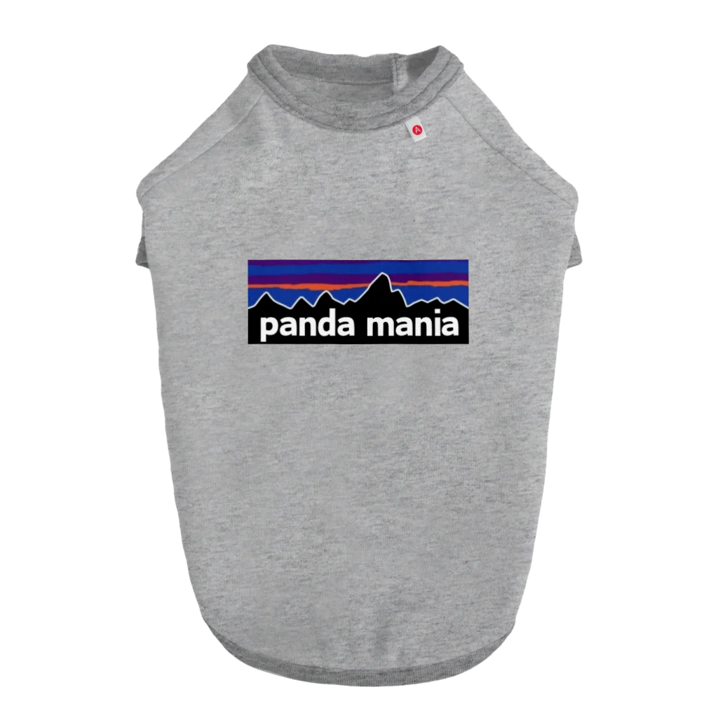 sounya sounyaのpanda mania（パンダマニア） ドッグTシャツ