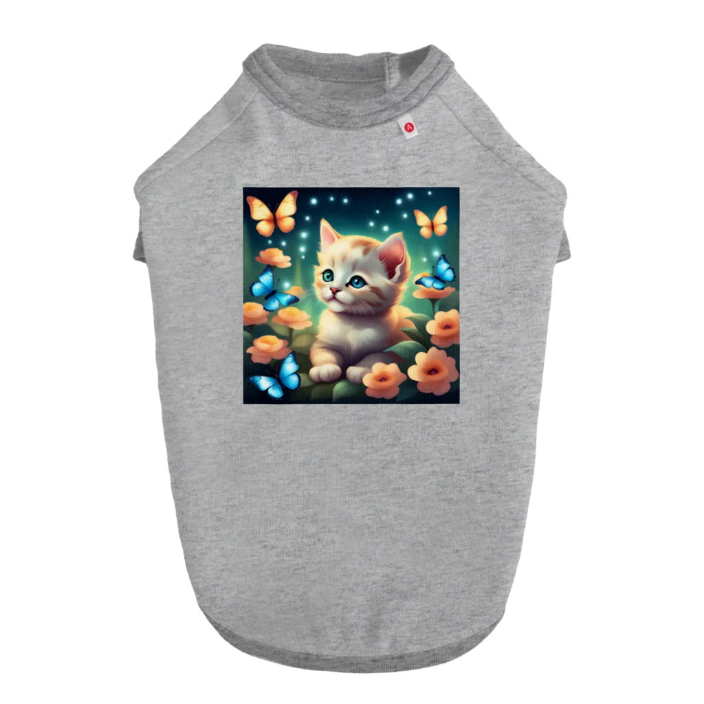 わんにゃんショップのキュートな子猫のグッズ Dog T-shirt