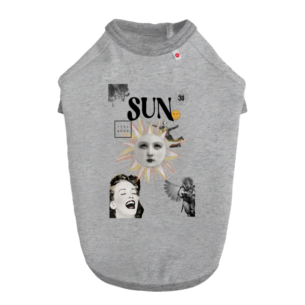 RueのArtの34→SUN太陽　Stylish Lenormand  Dog T-shirt