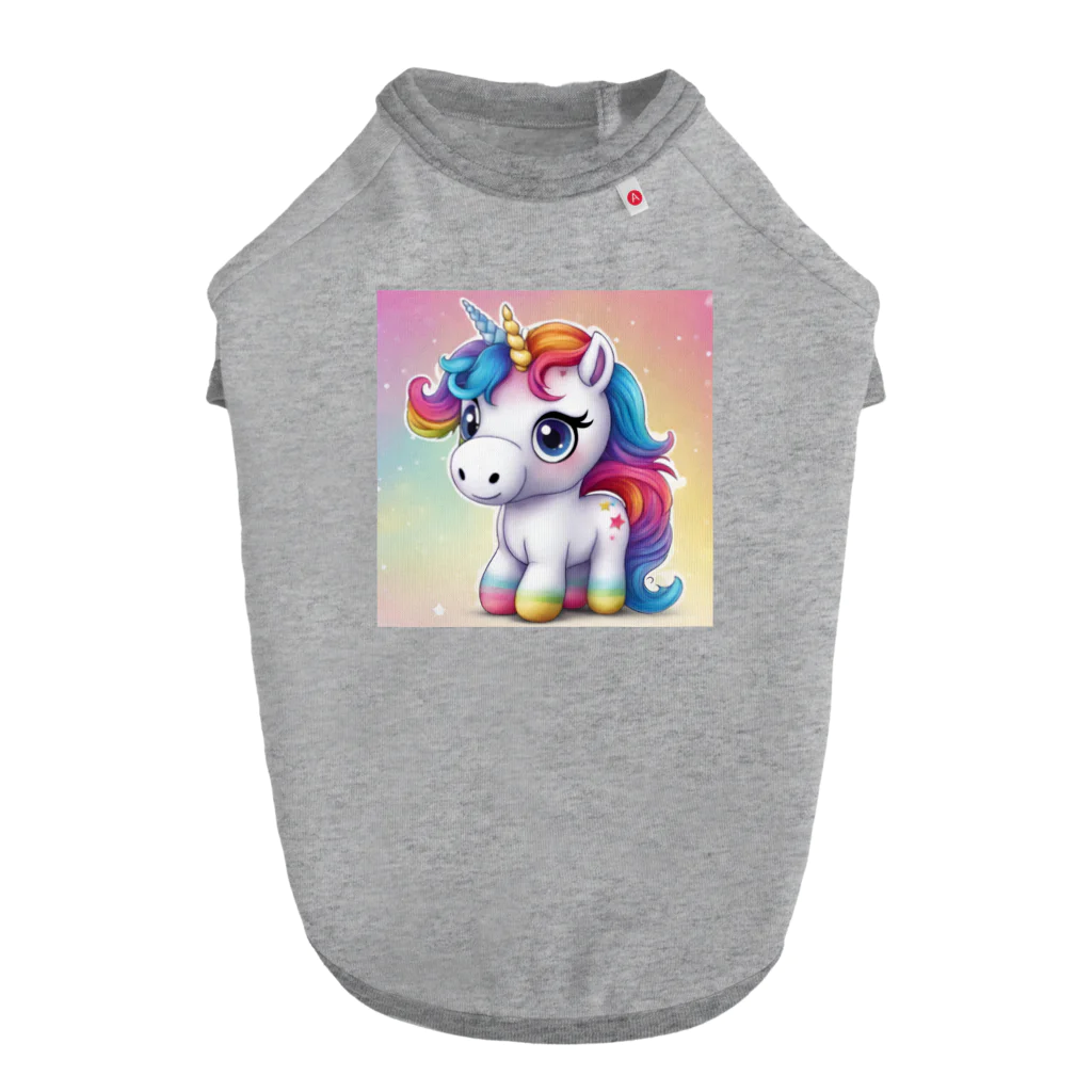 unicorn_dreamsのつぶらなユニちゃん ドッグTシャツ