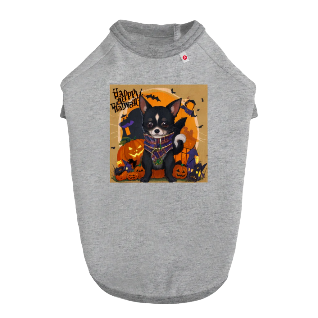 チワワ愛好家ショップのハロウィンチワワ勇者になる ドッグTシャツ