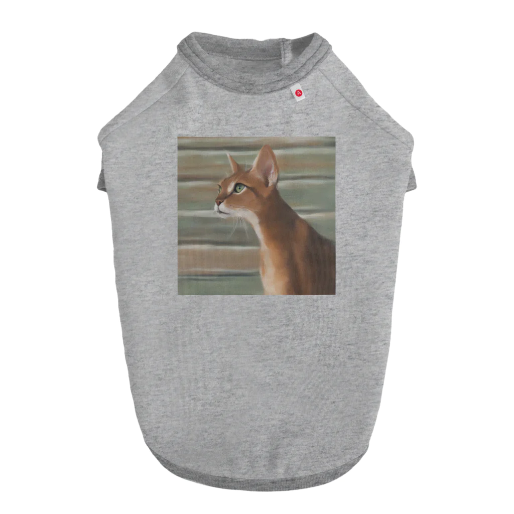 千裕アトリエ（いつもありがとう）のアビシニアン　Abyssinian cat Dog T-shirt