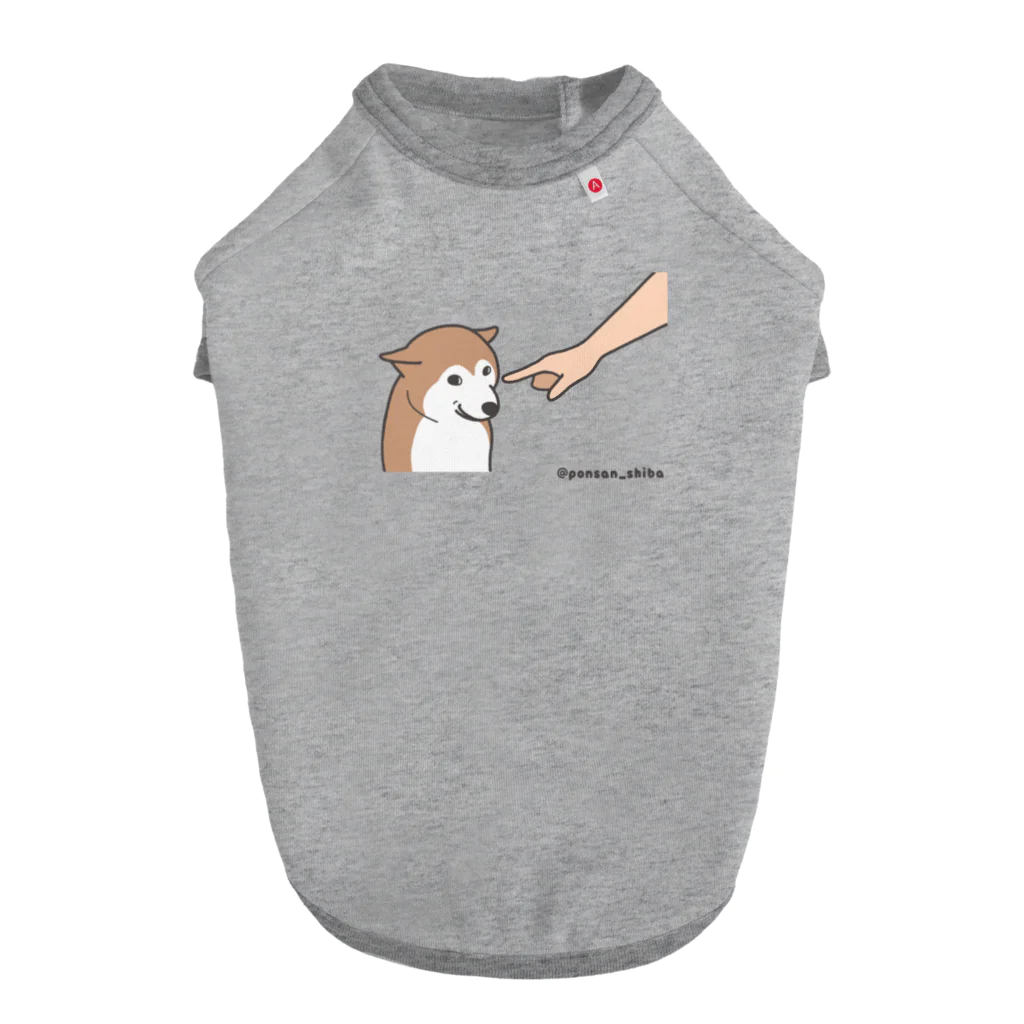 ponsan_shiba officialの例のポンさん（不可以色色） Dog T-shirt