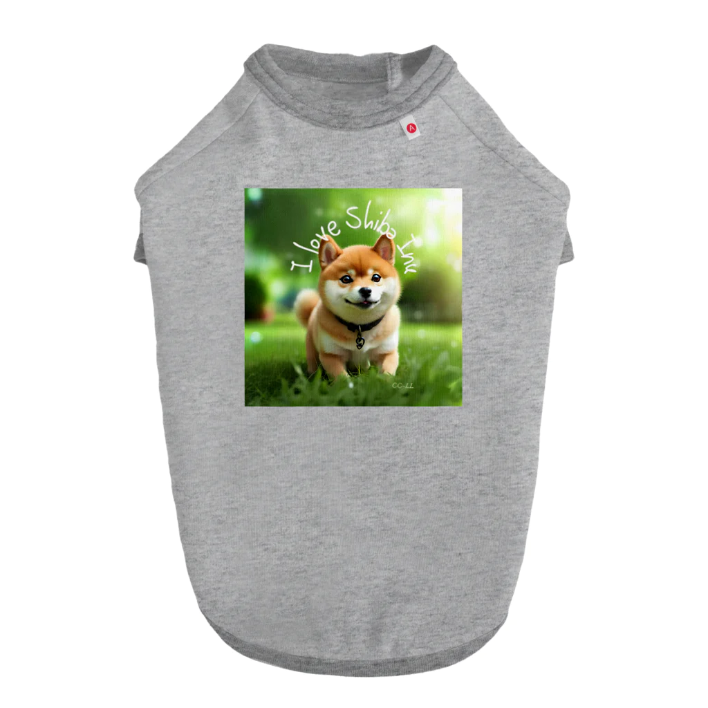 CC-LL (クク・ルル)の【柴犬】フォトリアル Dog T-shirt