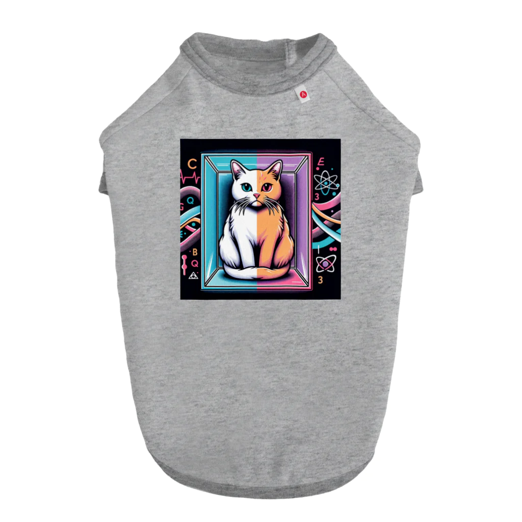 Cats-loveのシュレディンガーキャット ドッグTシャツ