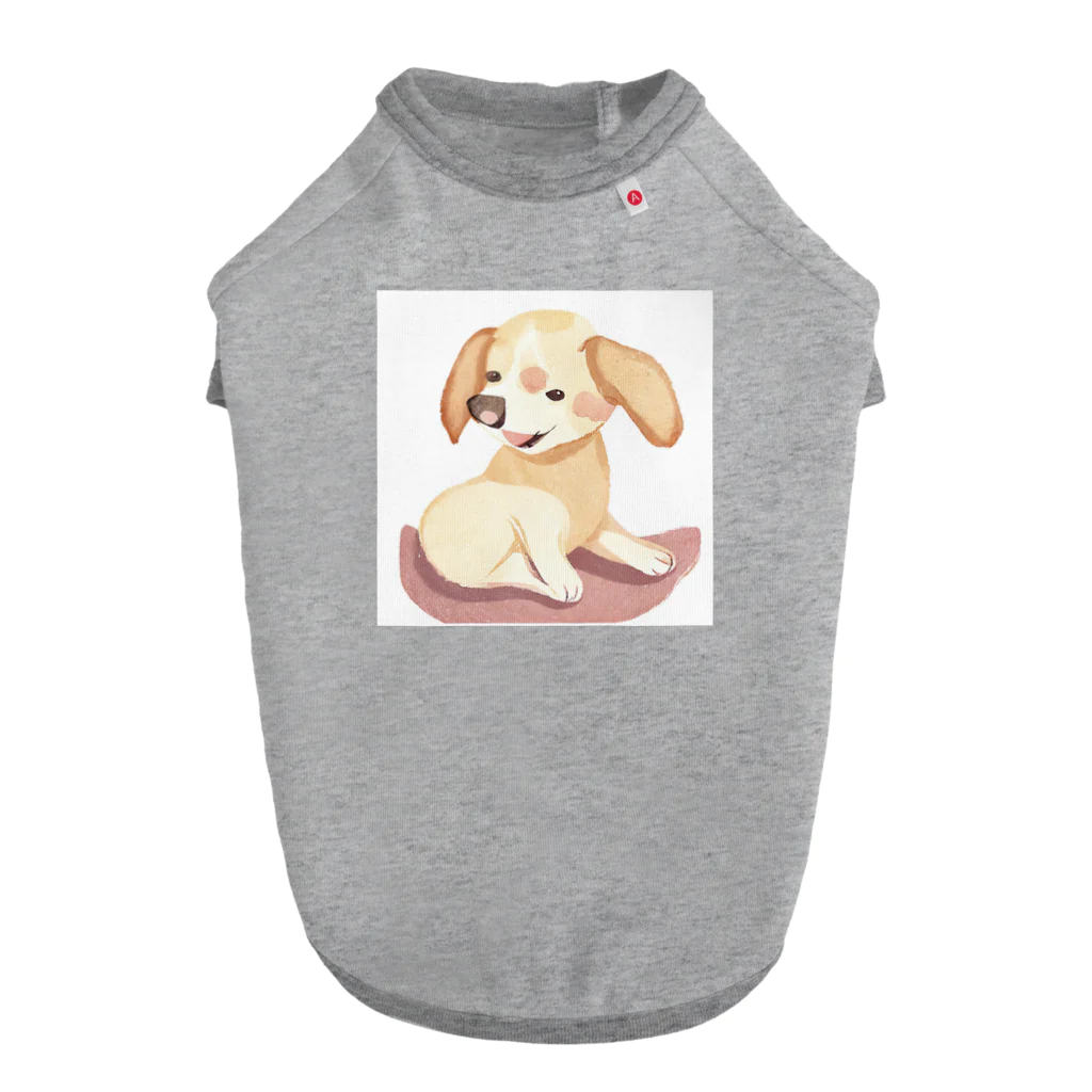 キャプテンのかわいい犬のイラストグッズ ドッグTシャツ