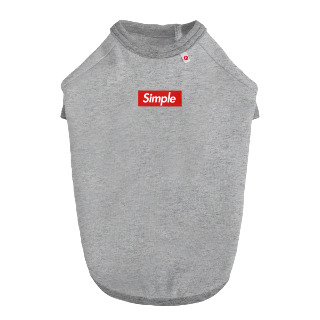 おもしろいTシャツ屋さんのシンプル　SIMPLE Dog T-shirt