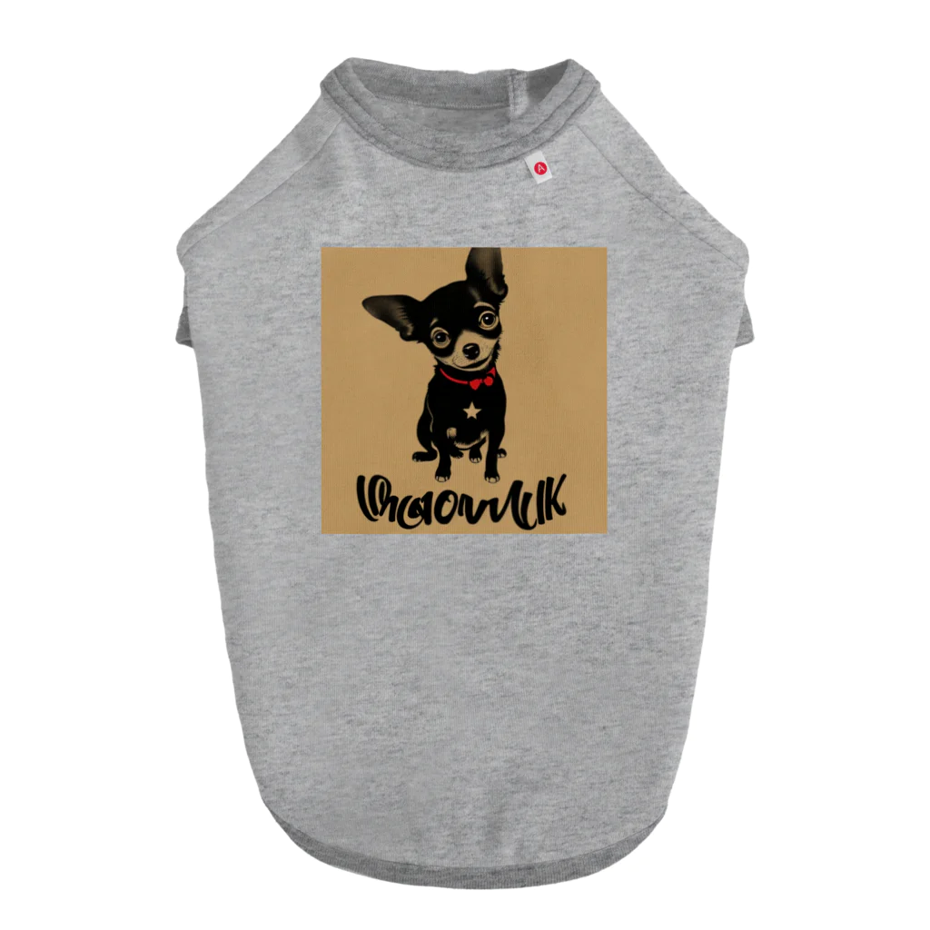 チワワ愛好家ショップのシンプルスタイルのチワワ Dog T-shirt