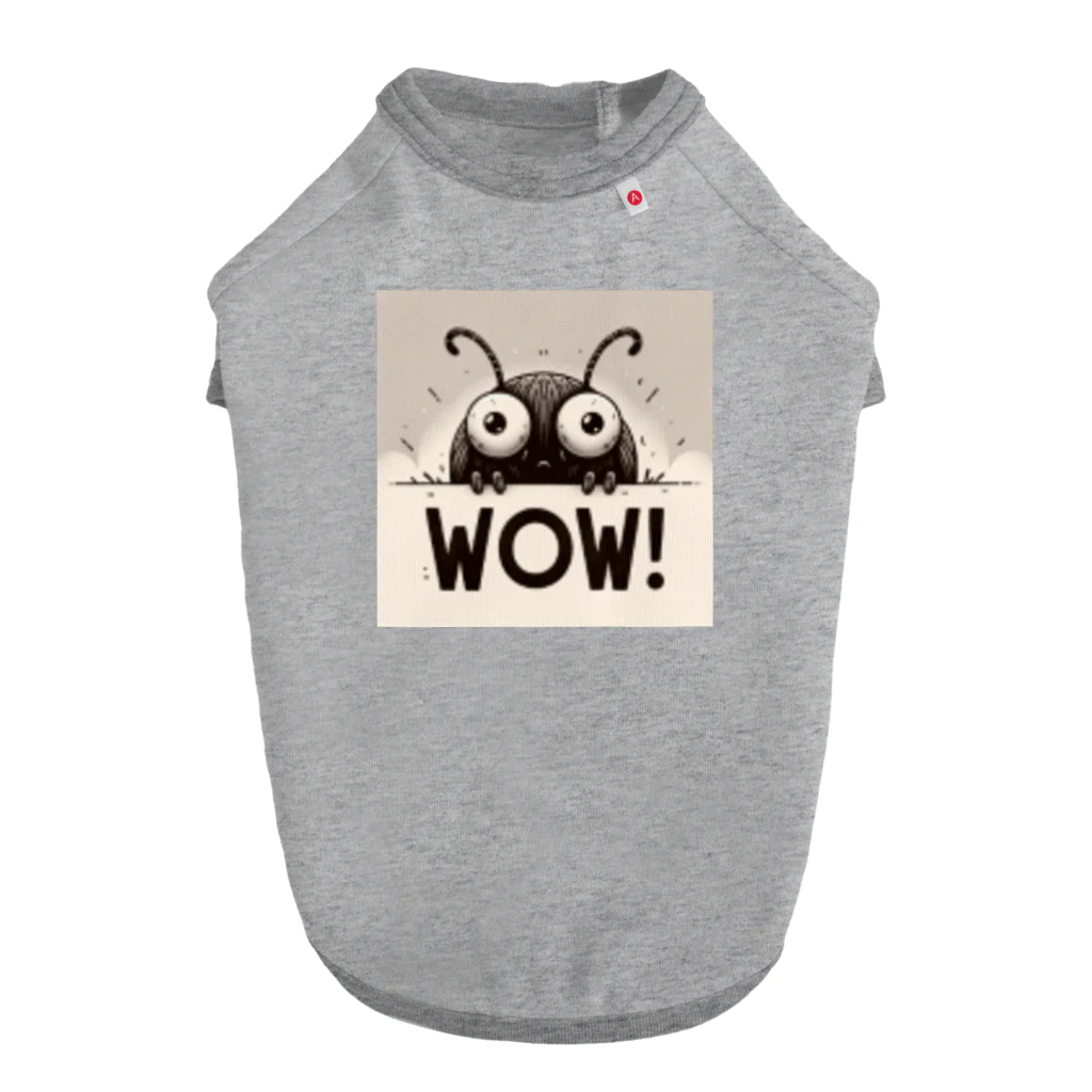 nomkyonのWoW！昆虫！No5 Dog T-shirt