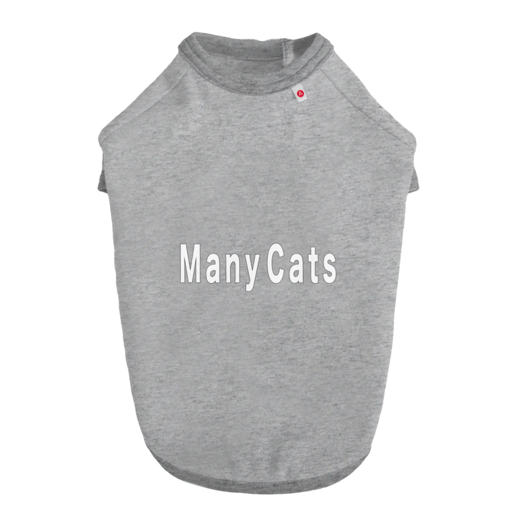 catsdogssweetのmany cats  Dog T-shirt