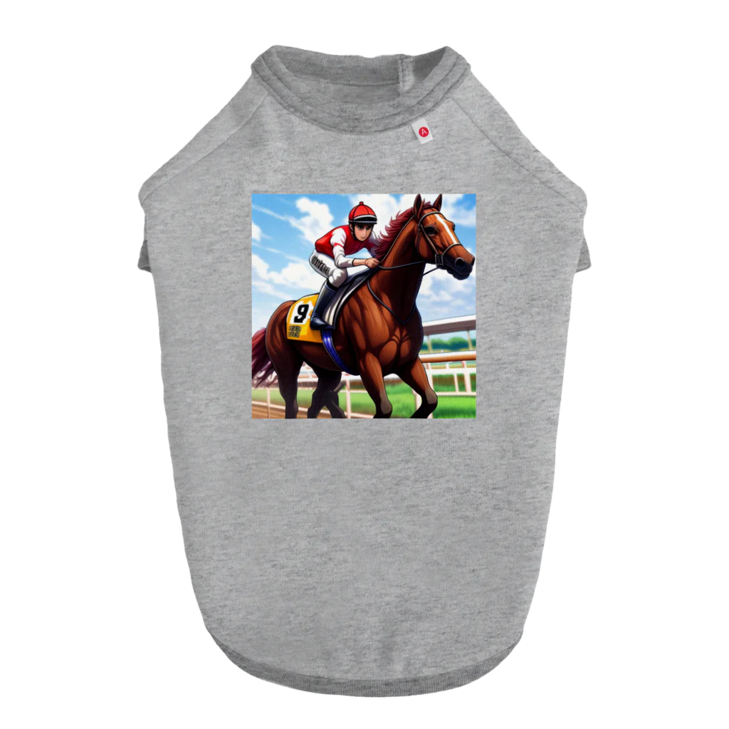 KSK SHOPの競馬(horse racing) Dog T-shirt