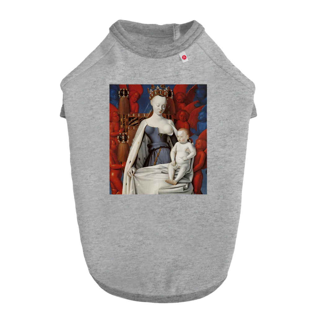 世界美術商店の聖母子と天使たち / Virgin and Child Surrounded by Angels ドッグTシャツ